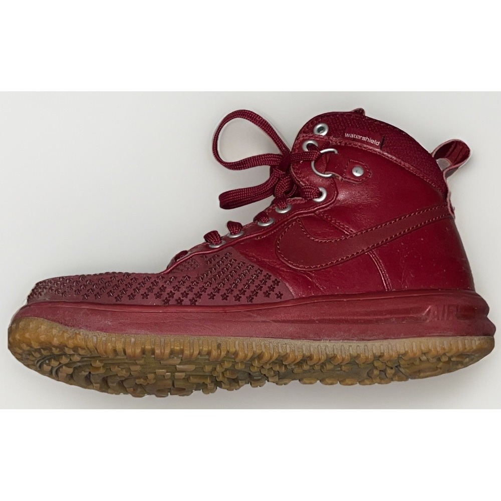 Nike Lunar Force 1 DuckBoots‎ Men's 8.5 Team Red Leather Waterproof - Picture 12 of 13